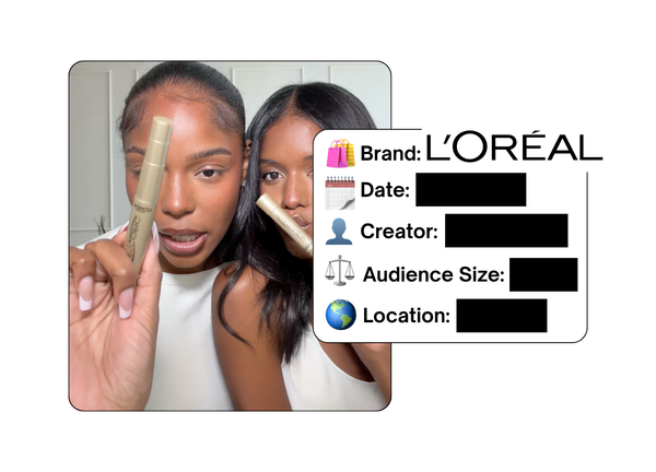 Spotted: L’Oreal in a new paid collab