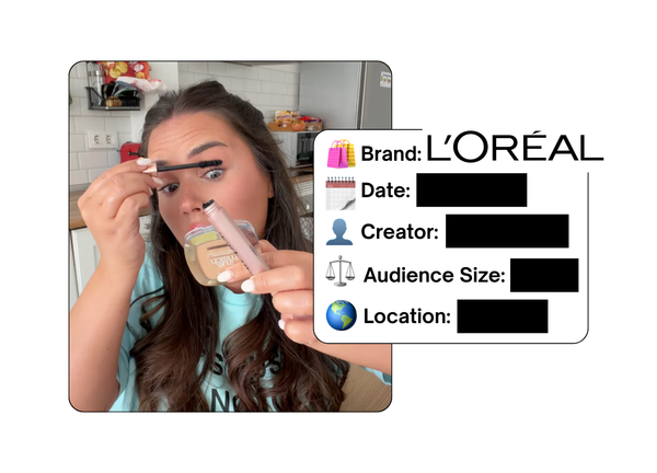 Spotted: L'Oreal in a new paid collab