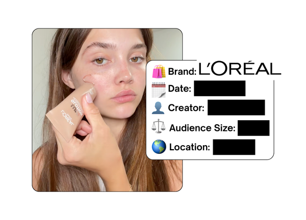 Spotted: L'Oreal in a new paid collab