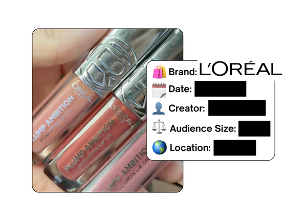 Spotted: L’Oreal in a new paid collab