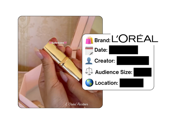 Spotted: L’Oreal in a new paid collab