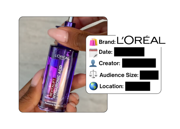 Spotted: L'Oreal in a new paid collab