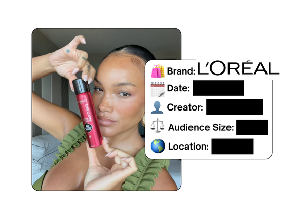 Spotted: L'Oreal in a new paid collab