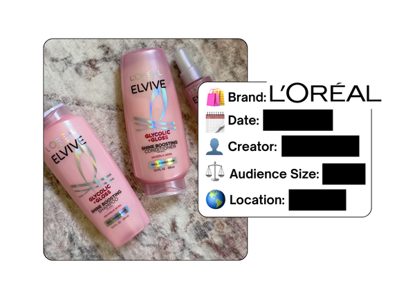 Spotted: L’Oreal in a new paid collab