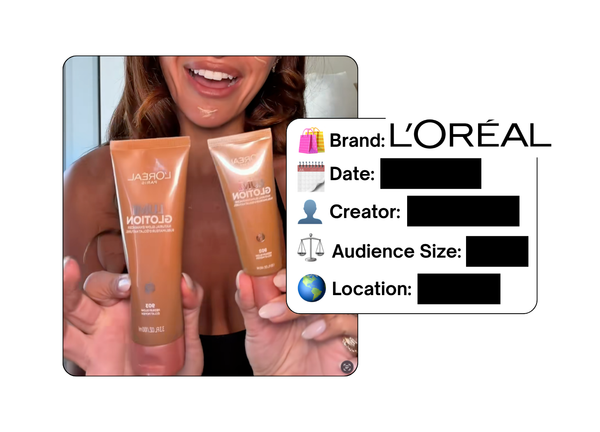 Spotted: L'Oreal in a new paid collab