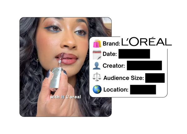 Spotted: L'Oreal in a new paid collab