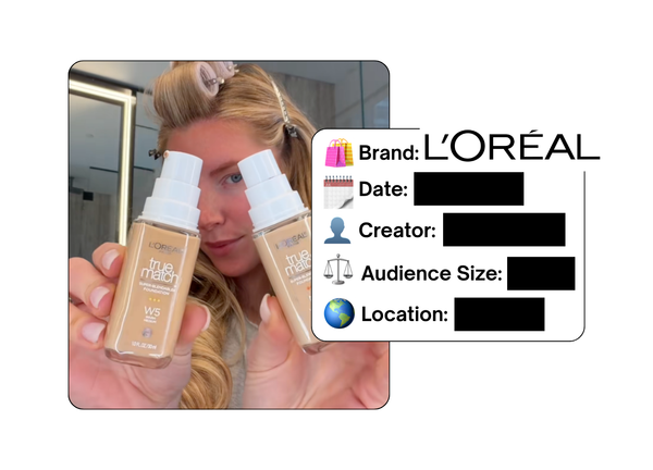 Spotted: L'Oreal in a new paid collab