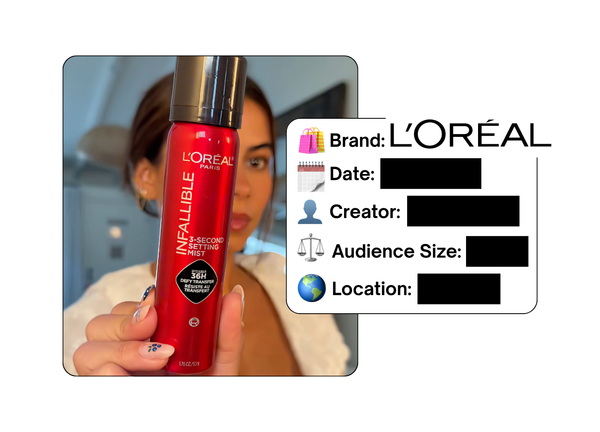 Spotted: L'Oreal in a new paid collab