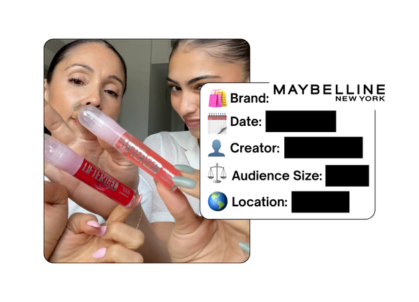 Spotted: Maybelline in a new paid collab