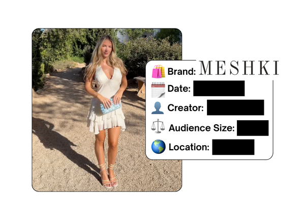 Spotted: Meshki in a new paid collab
