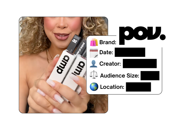 Spotted: Point of View Beauty in a new paid collab
