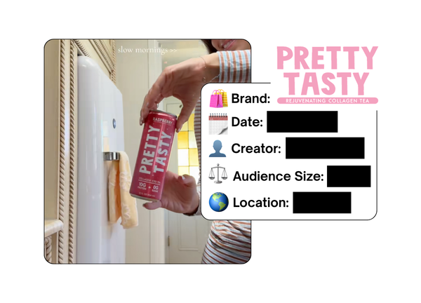 Spotted: Pretty Tasty Tea in a new paid collab