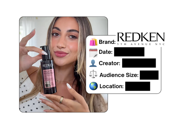 Spotted: Redken in a new paid collab