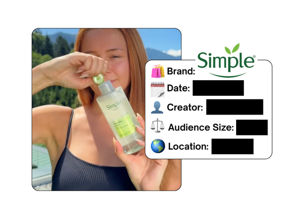 Spotted: Simple Skincare in a new paid collab