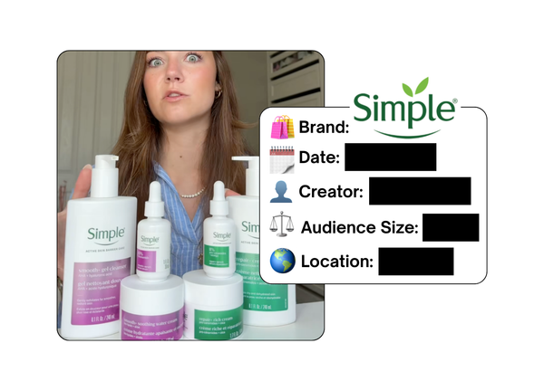 Spotted: Simple Skincare in a new paid collab