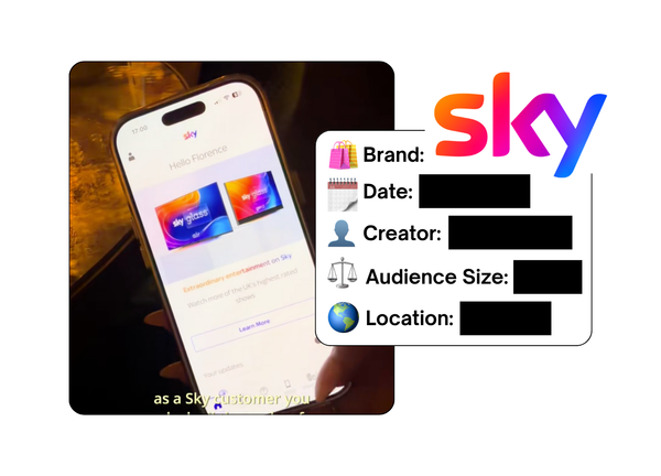Spotted: Sky Mobile in a new paid collab