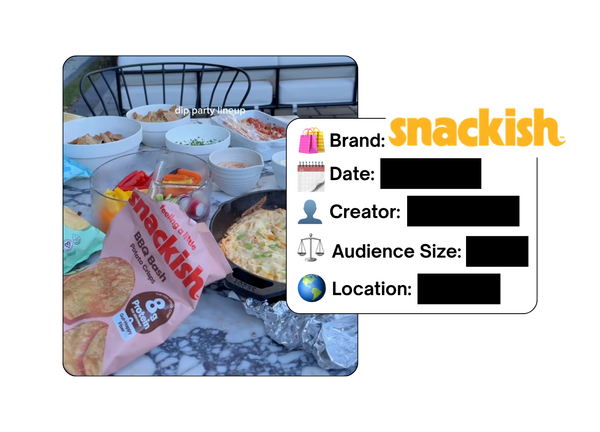 Spotted: Snackish in a new paid collab