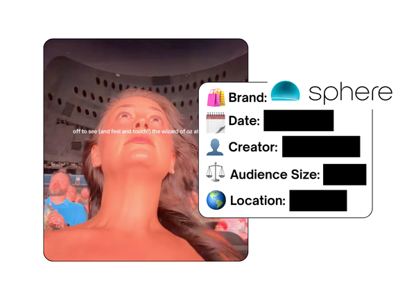 Spotted: Sphere in a new paid collab