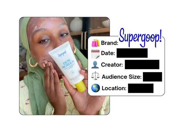 Spotted: Supergoop in a new paid collab