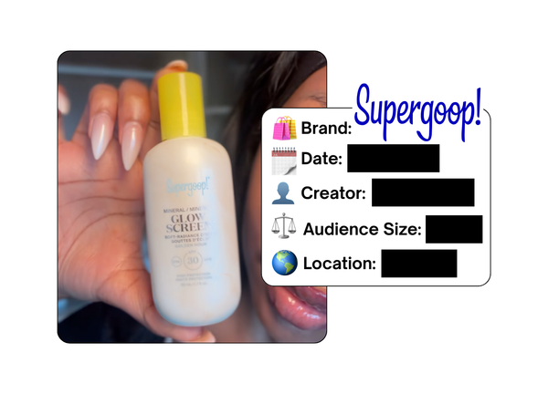 Spotted: Supergoop in a new paid collab