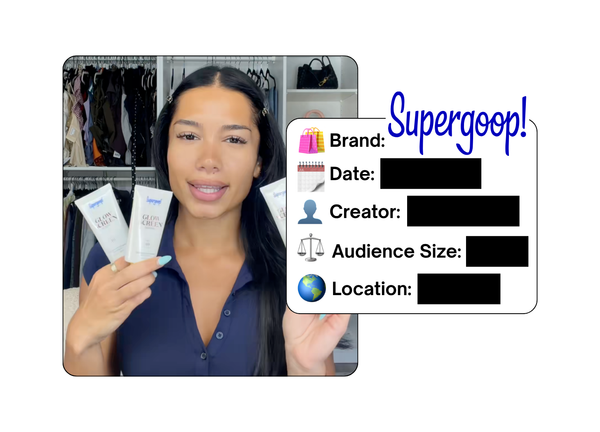 Spotted: Supergoop in a new paid collab