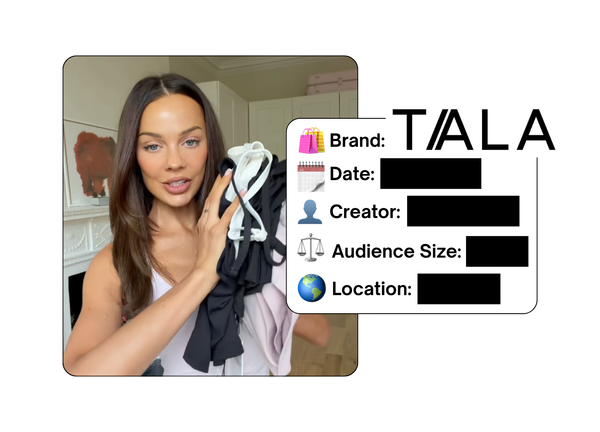 Spotted: TALA in a new paid collab