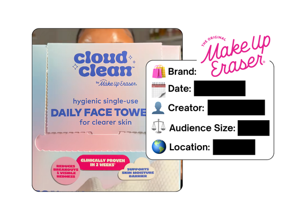 Spotted: The Original Makeup Eraser in a new paid collab