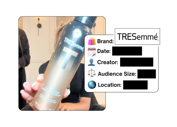 Spotted: TRESemmé in a new paid collab