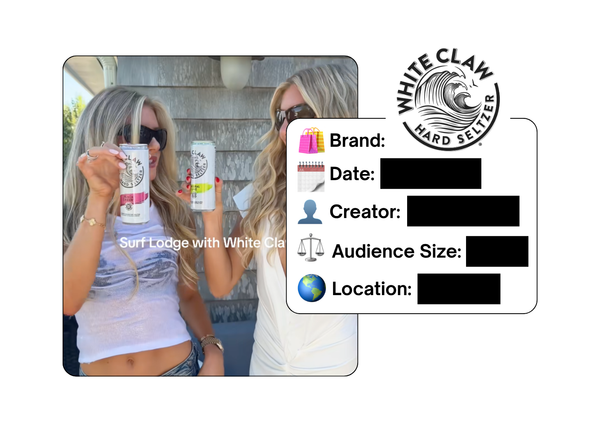 Spotted: White Claw in a new paid collab