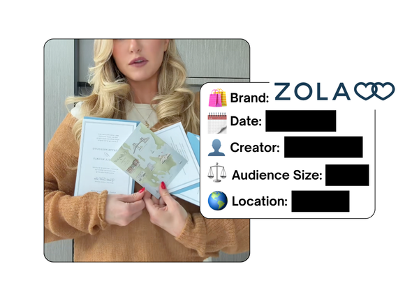 Spotted: Zola in a new paid collab
