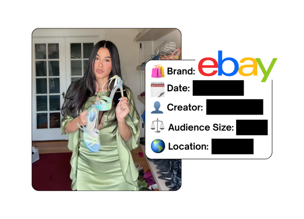 Spotted: eBay in a new paid collab