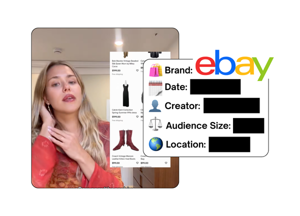 Spotted: eBay in a new paid collab