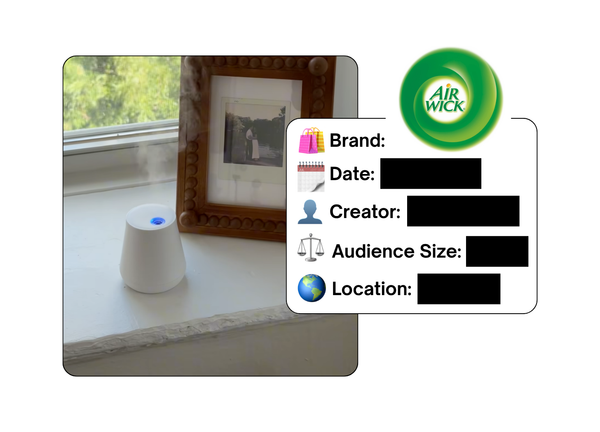 Spotted: Air Wick in a new paid collab