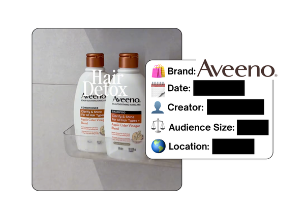 Spotted: Aveeno in a new paid collab