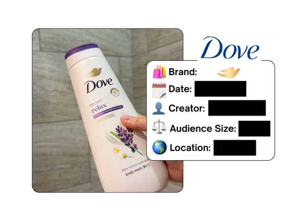 Spotted: Dove in a new paid collab
