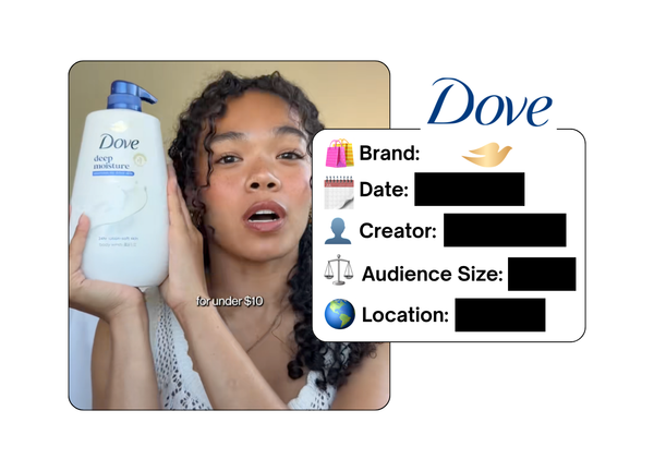 Spotted: Dove in a new paid collab