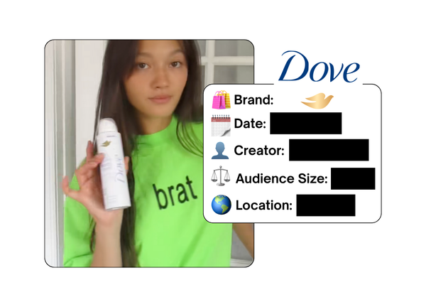Spotted: Dove in a new paid collab
