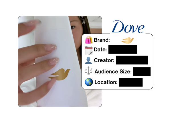 Spotted: Dove in a new paid collab