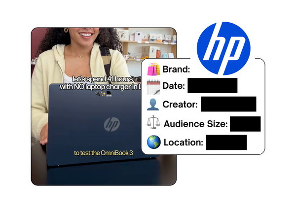 Spotted: HP in a new paid collab