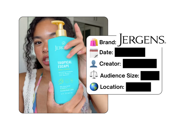 Spotted: Jergens in a new paid collab