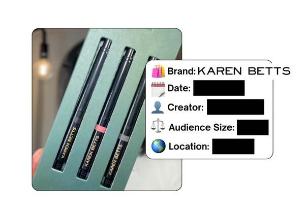 Spotted: Karen Betts in a new paid collab