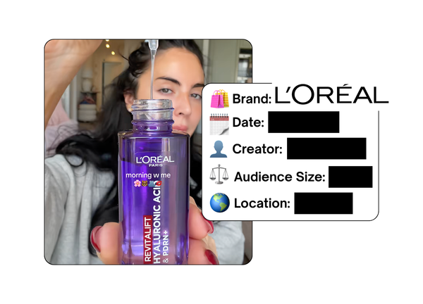 Spotted: L'Oreal in a new paid collab