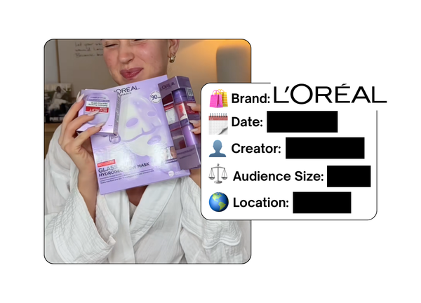 Spotted: L’Oreal in a new paid collab