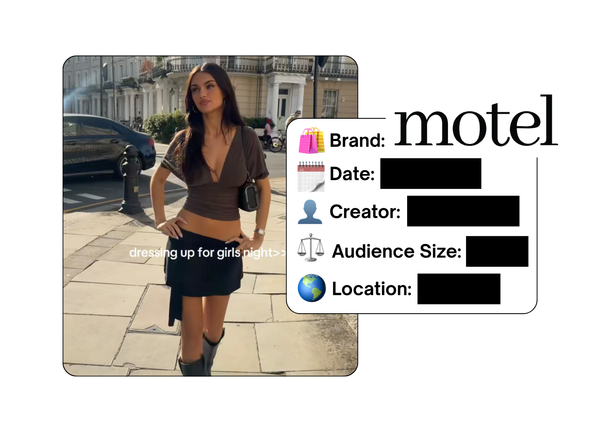 Spotted: MOTEL ROCKS in a new paid collab
