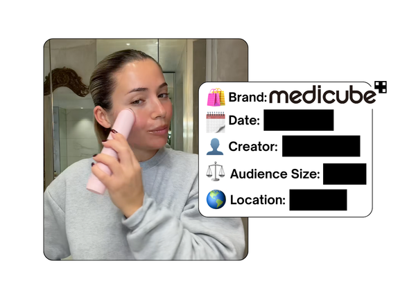 Spotted: Medicube in a new paid collab