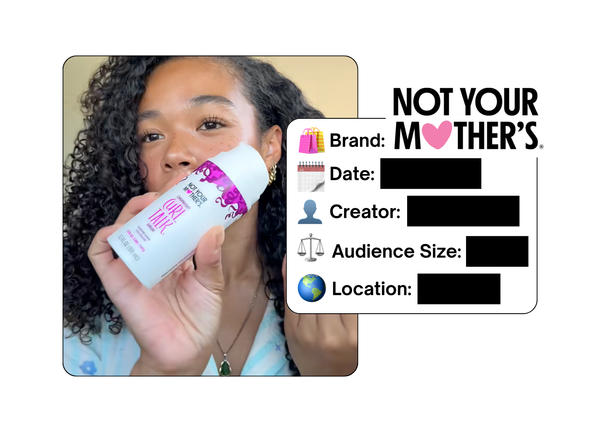 Spotted: Not Your Mother’s in a new paid collab