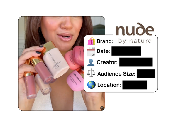 Spotted: Nude by Nature in a new paid collab