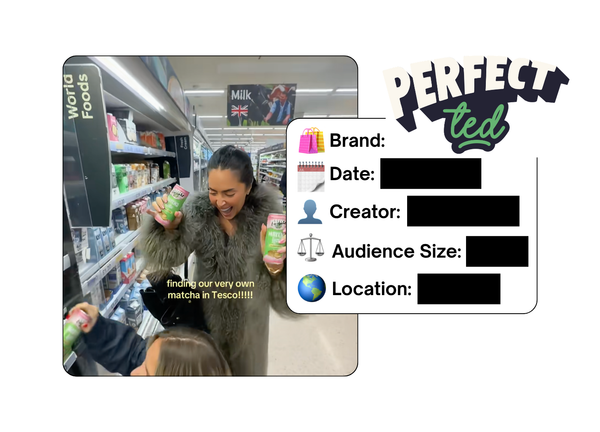 Spotted: PerfectTed in a new paid collab