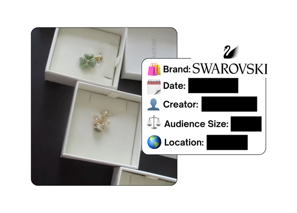 Spotted: Swarovski in a new paid collab