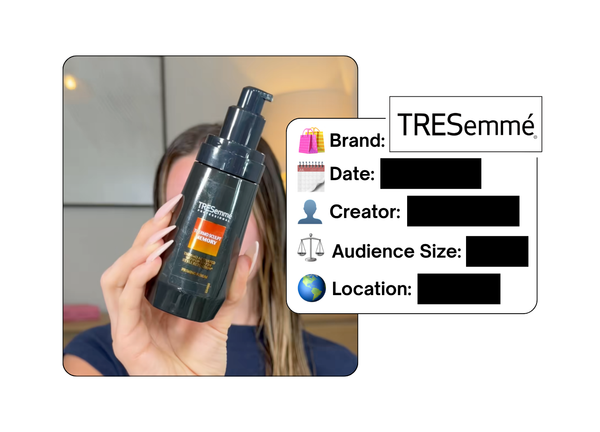 Spotted: TRESemmé in a new paid collab